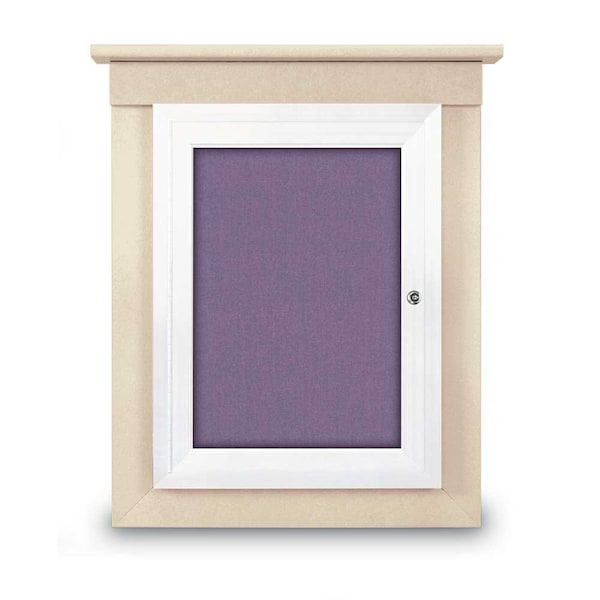 Sliding Glass Enclosed Letterboard, 48"x3, UV9005ACS-BRONZE-LICORI